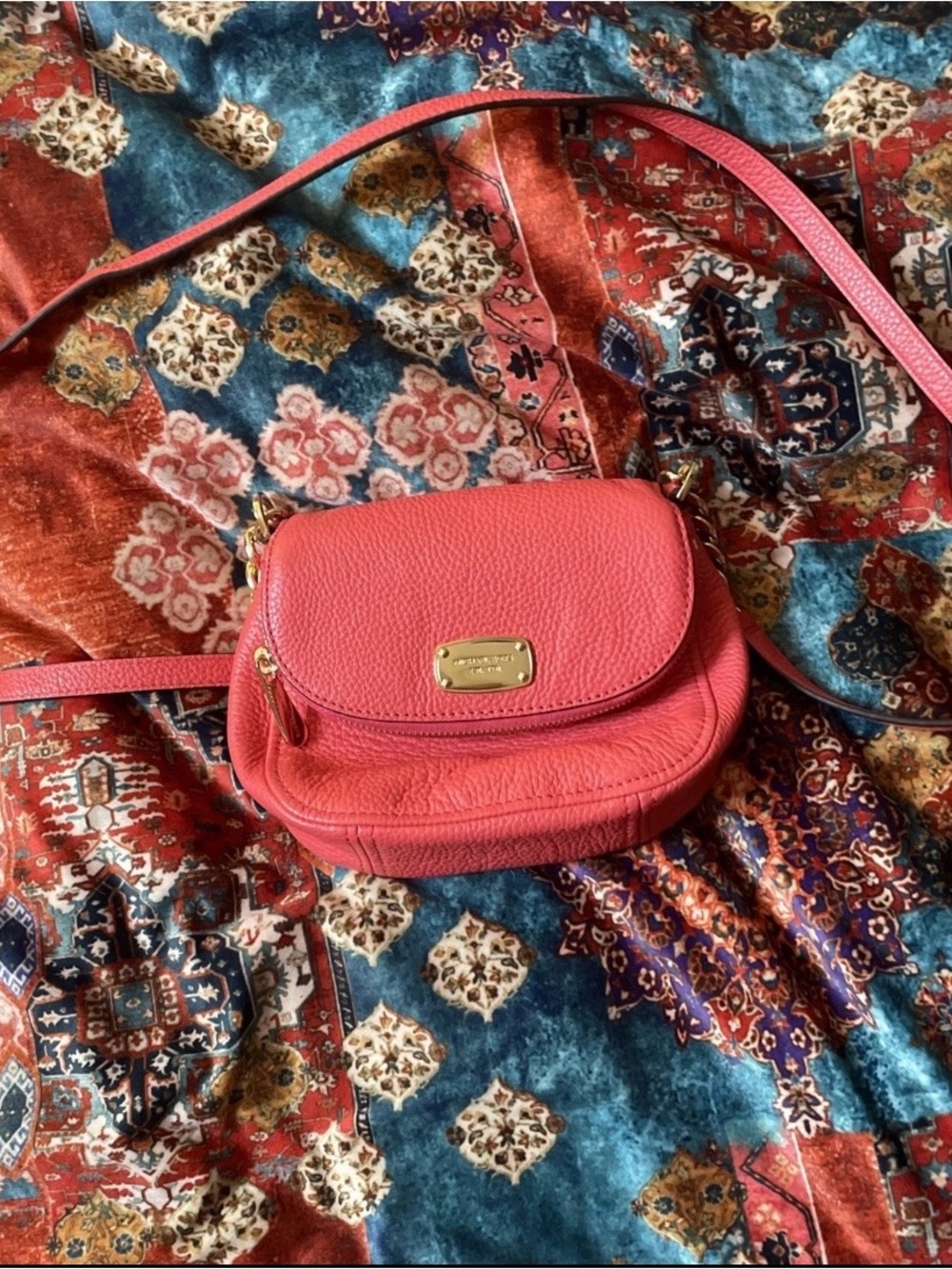 Michael Kors Bedford Tassel Pink Crossbody Handbags Small Women's